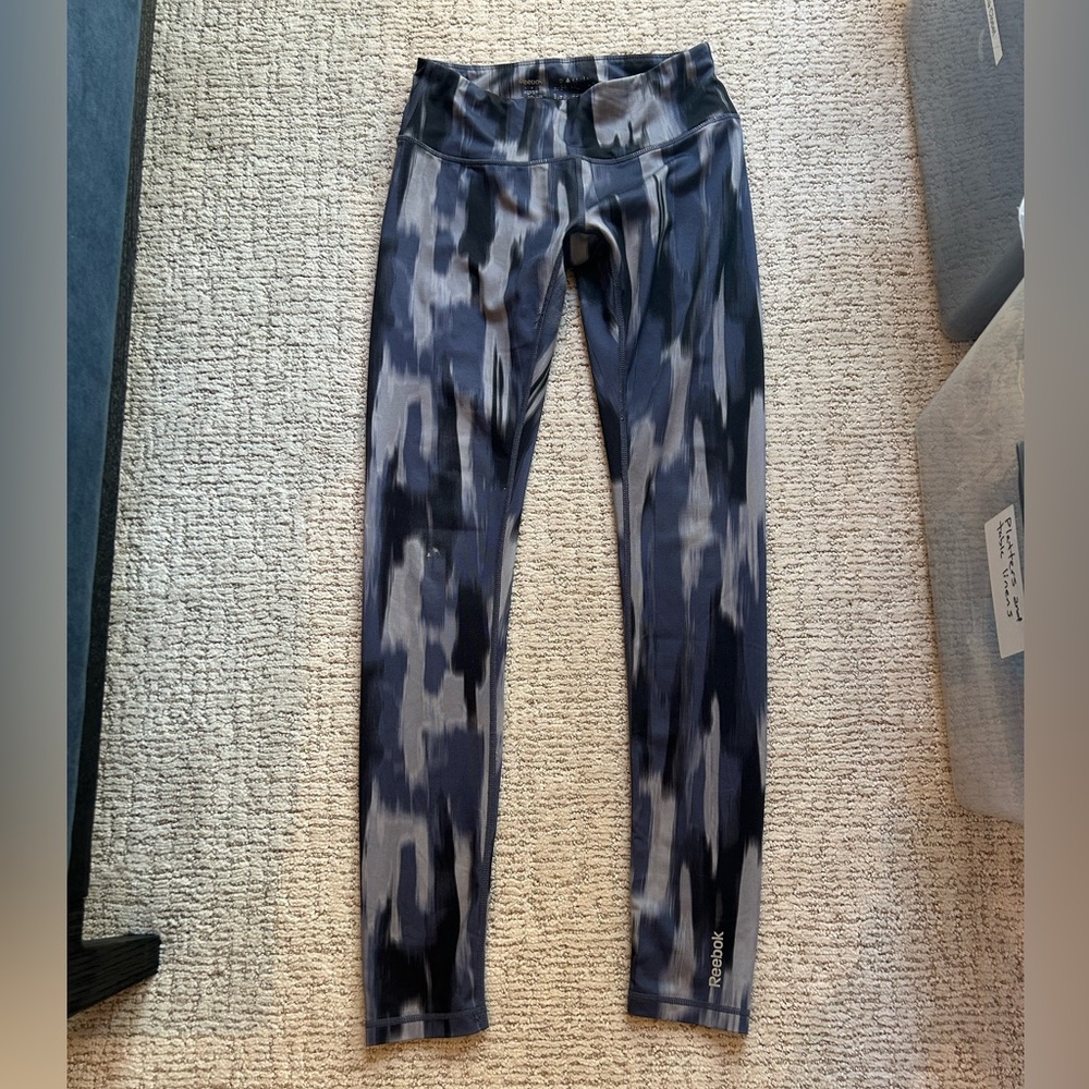Reebok blue grey and black leggings